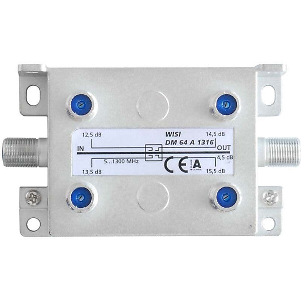 WISI Abzweiger 4f. 5-1300MHz12,5-15,5dB DM 64 A 1316